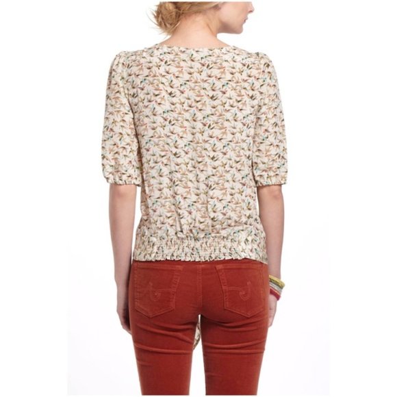 Leifnotes Side-Tied Sparrows Blouse - Picture 12 of 13